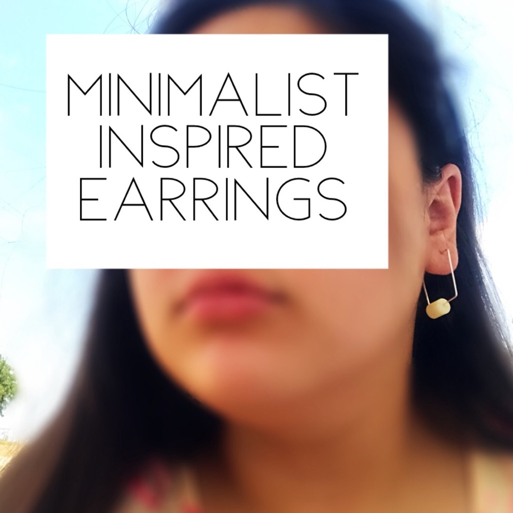Minimalist Inspired Rectangle Earrings